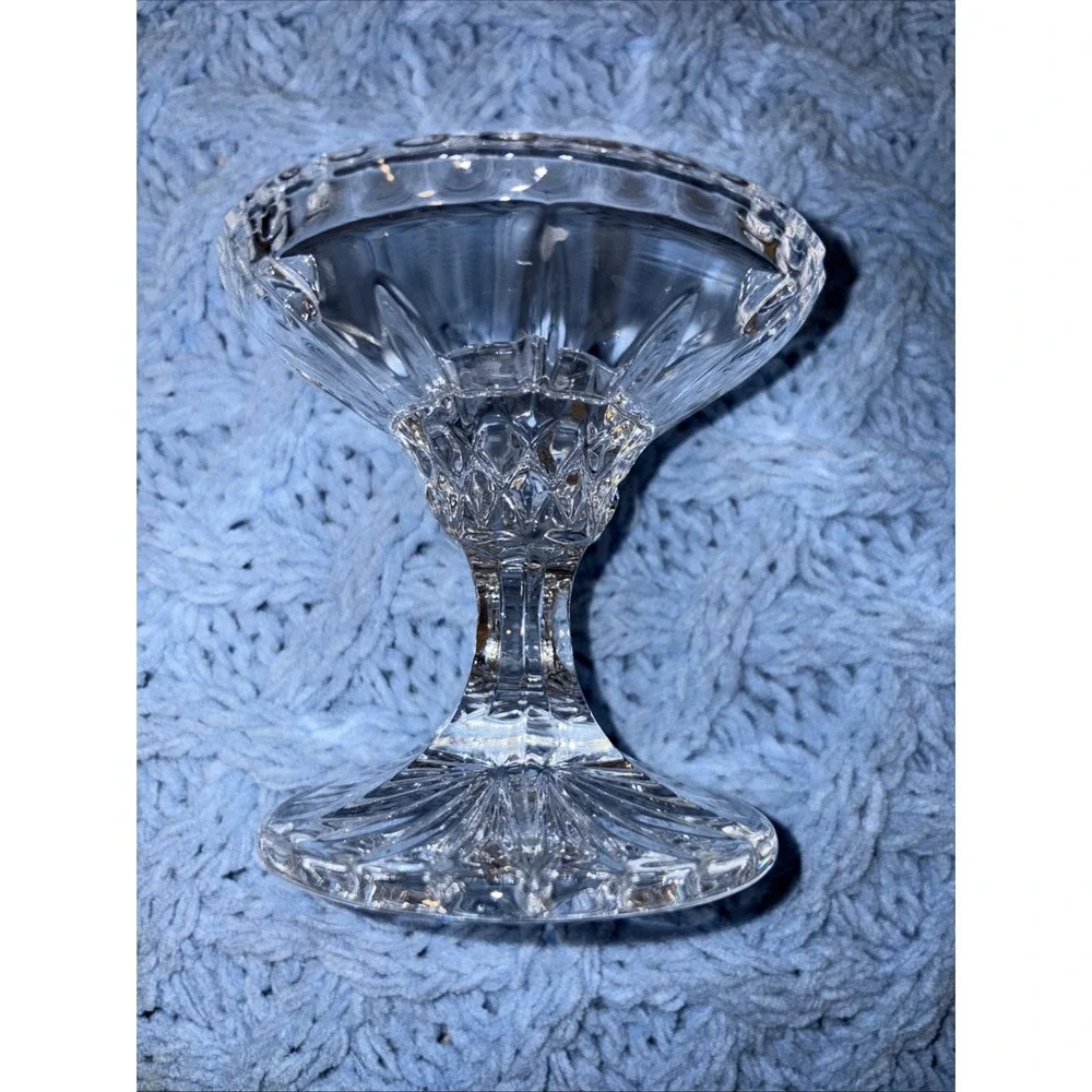 Gorham Vintage King Edward Lead Crystal Candle Holders. Set Of 2.